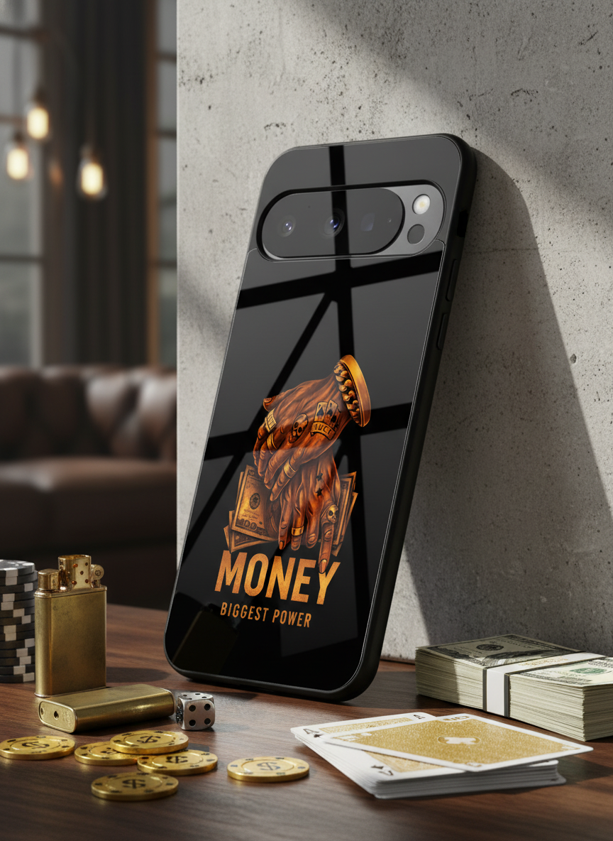 Cash Command Premium Glass Back Cover For Google Pixel 7,8,9,10 Series