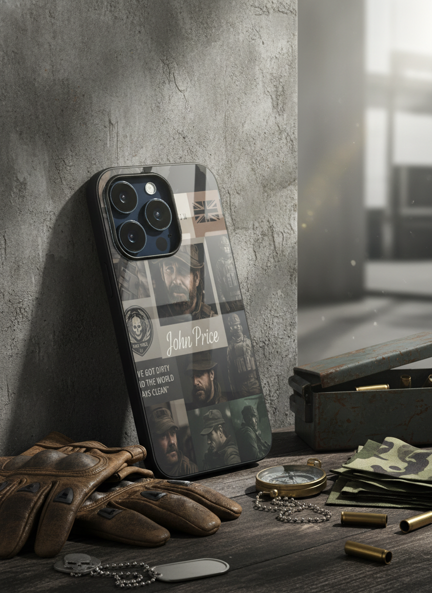 Captain’s Creed Premium Glass Back Cover For iPhone 11-17 Models