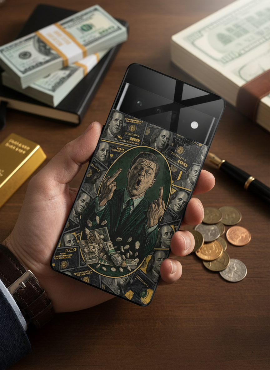 Cash Over Class Premium Glass Back Cover For Google Pixel 7,8,9,10 Series