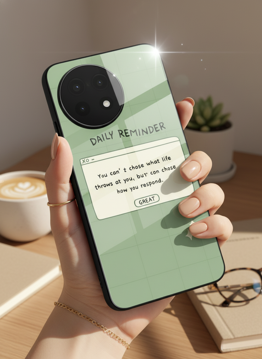 Respond Mode Glass Back Cover For One Plus 13, 12, 11, 10, Nord Series
