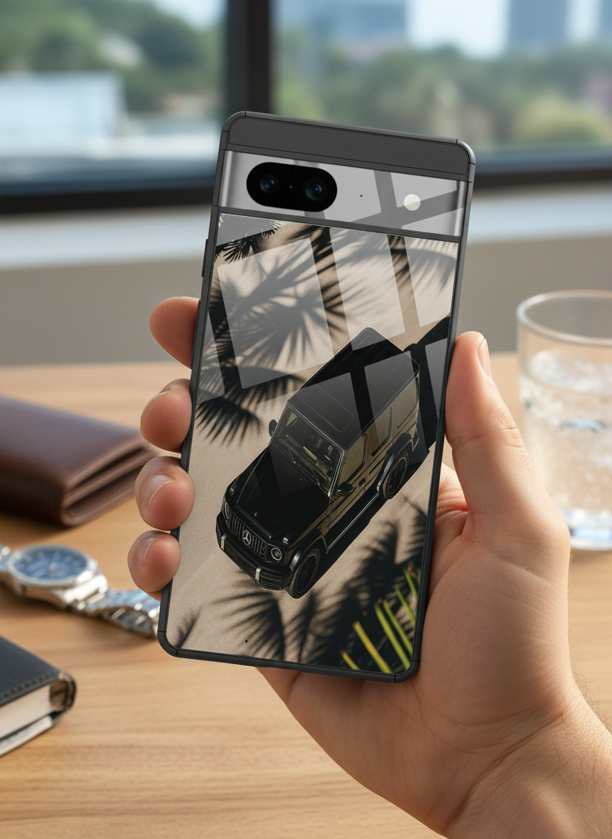 Shadow Drive Premium Glass Back Cover For Google Pixel 7,8,9,10 Series
