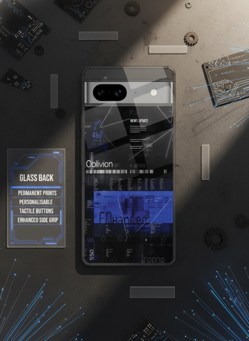 Hackker Premium Glass Back Cover For Google Pixel 7,8,9,10 Series