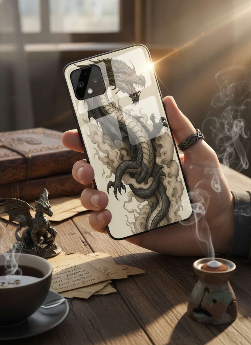 Dragon Premium Glass Back Cover For Google Pixel 7,8,9,10 Series