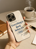 Soft Reminder Premium Glass Back Cover For iPhone 11-17 Models