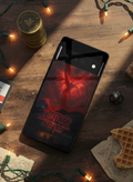 STRANGER THINGS- The Dark Overlord Premium Glass Back Cover For Google Pixel 7,8,9,10 Series