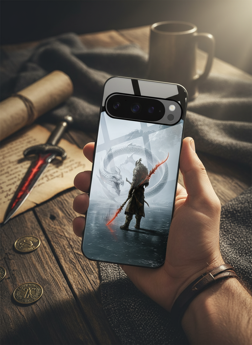 Let's Fight Premium Glass Back Cover For Google Pixel 7,8,9,10 Series