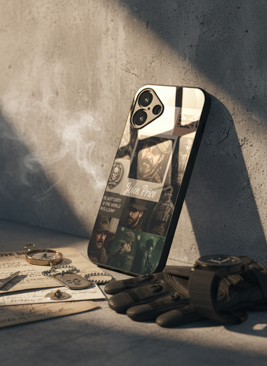 Captain’s Creed Premium Glass Back Cover For iPhone 11-17 Models