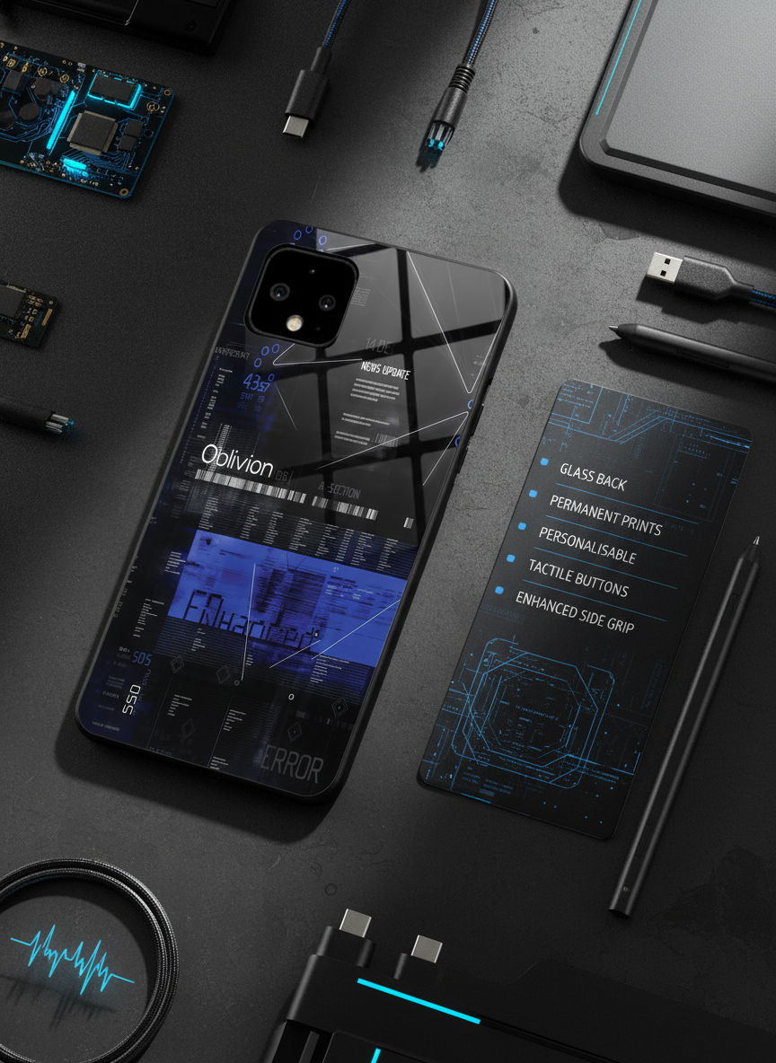 Hackker Premium Glass Back Cover For Google Pixel 7,8,9,10 Series