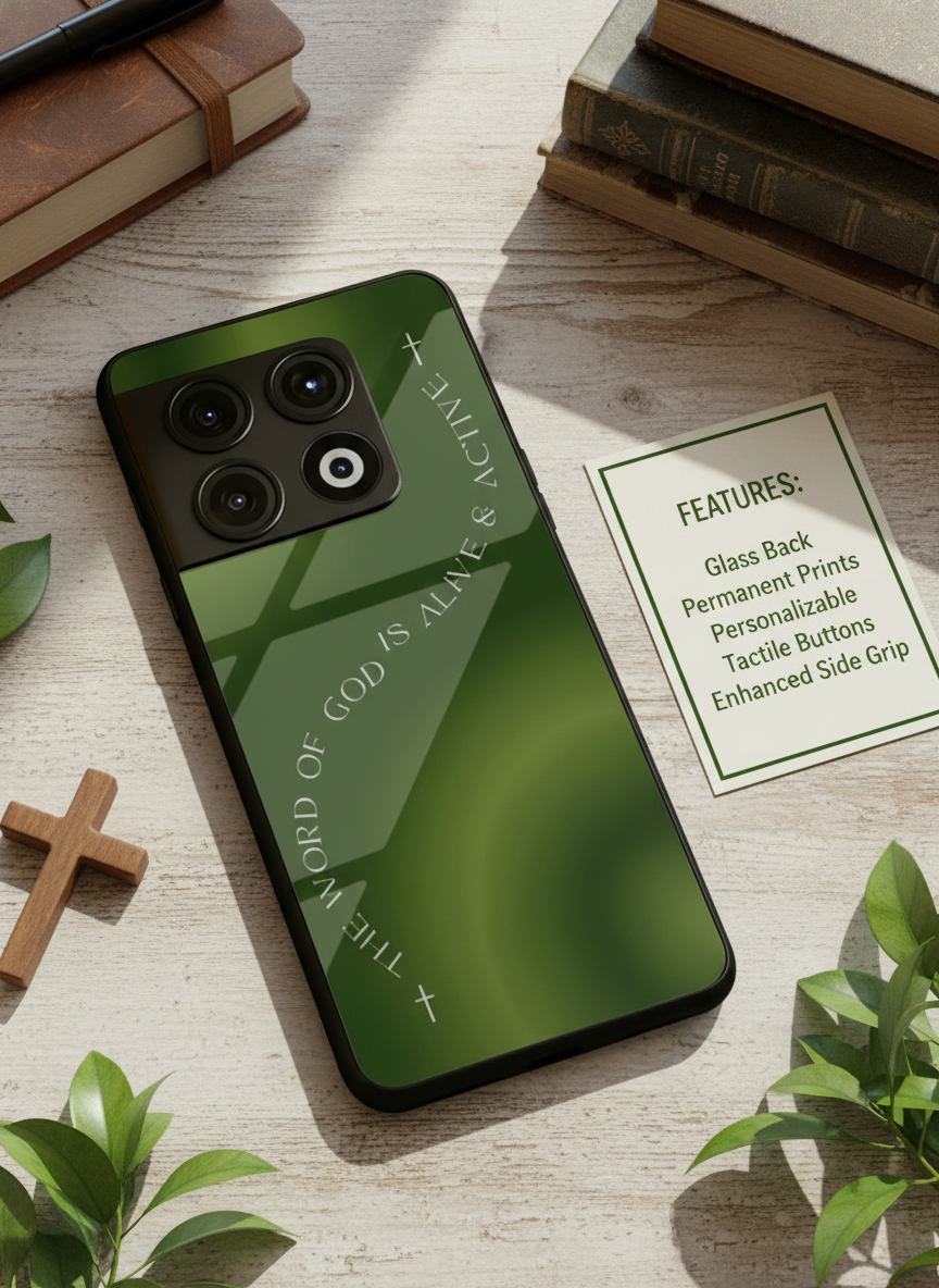 Alive & Active Premium Glass Back Cover For One Plus 13, 12, 11, 10, Nord Series