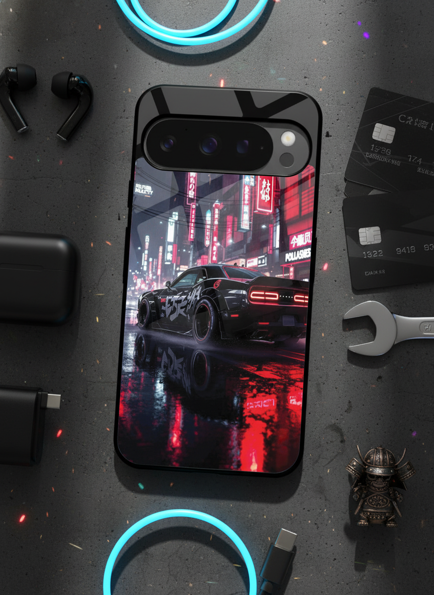 Tokyo Heart Premium Glass Back Cover For Google Pixel 7,8,9,10 Series