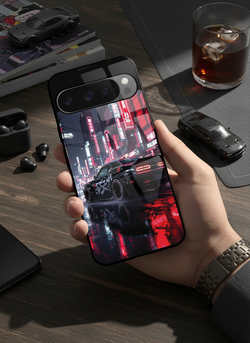 Tokyo Heart Premium Glass Back Cover For Google Pixel 7,8,9,10 Series