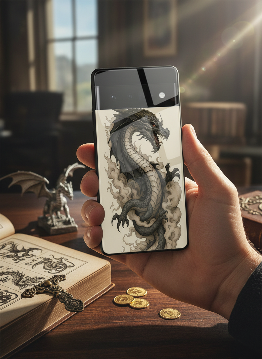 Dragon Premium Glass Back Cover For Google Pixel 7,8,9,10 Series