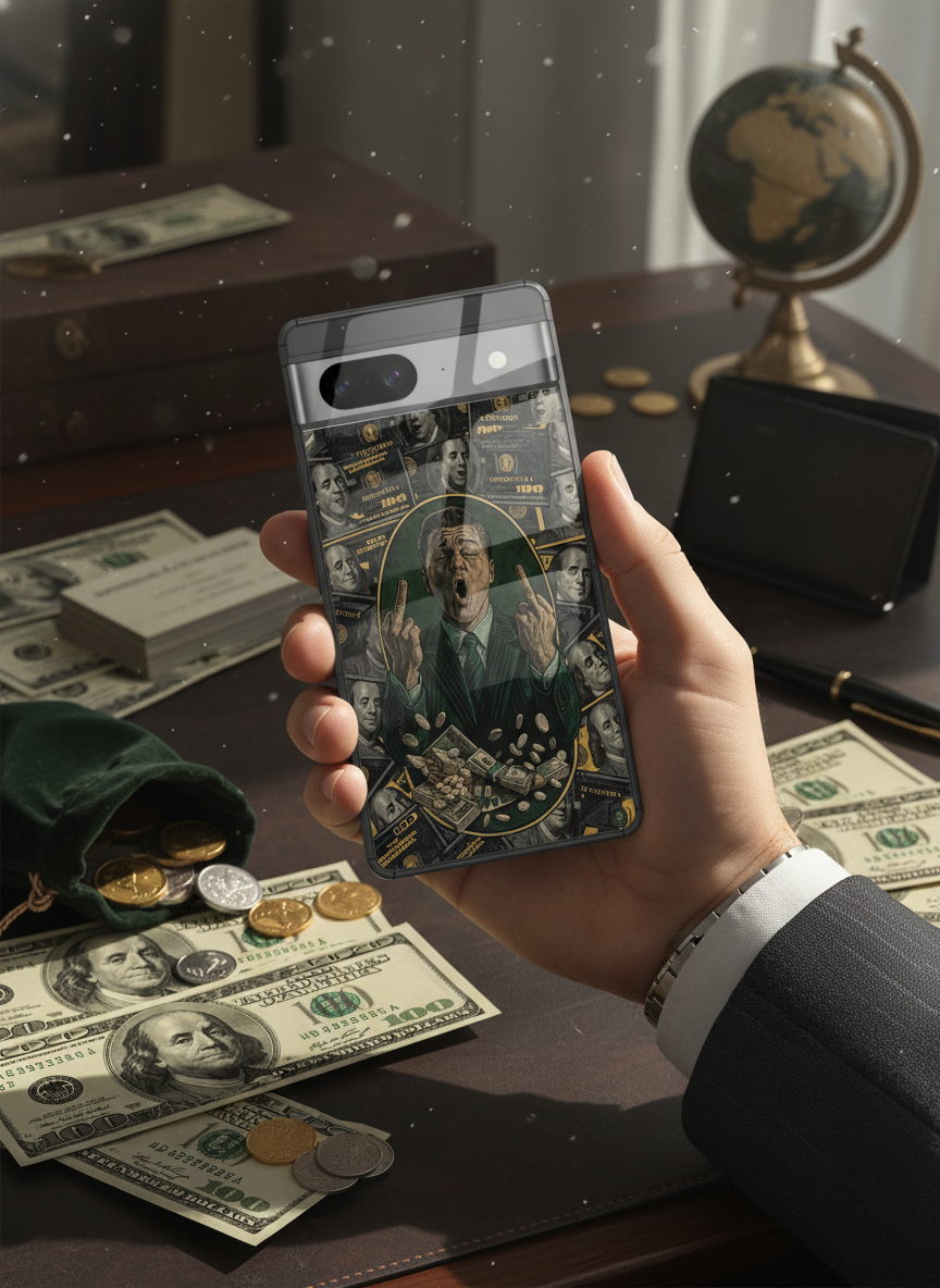 Cash Over Class Premium Glass Back Cover For Google Pixel 7,8,9,10 Series