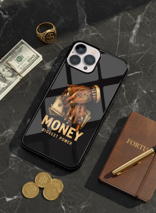 Cash Command Mono Frame Glass Back Cover For iPhone 14-17 Models