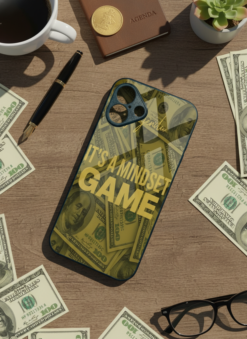 Money Mindset Premium Glass Back Cover For iPhone 11-17 Models