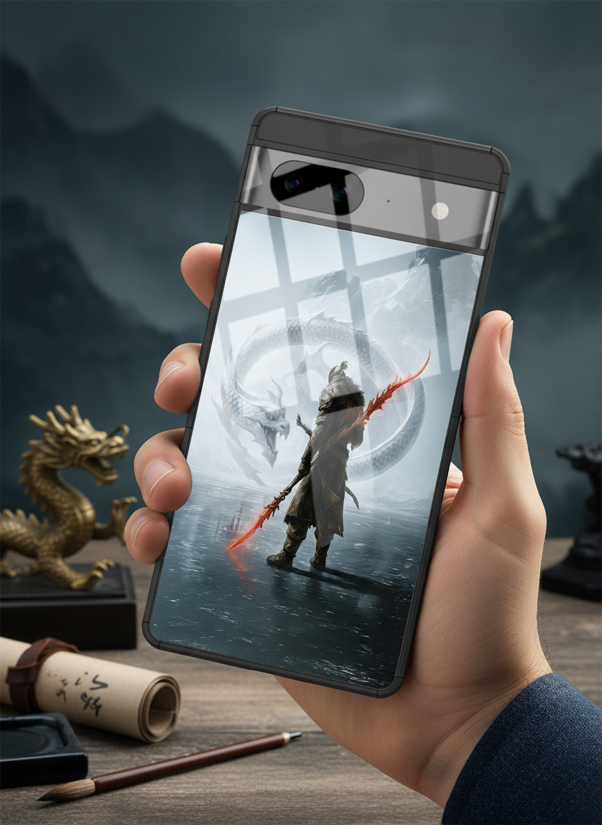 Let's Fight Premium Glass Back Cover For Google Pixel 7,8,9,10 Series