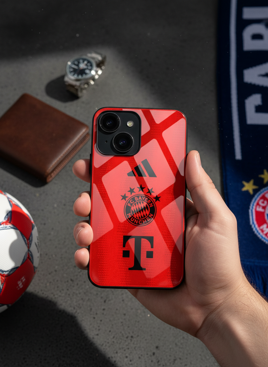 Red Armor Premium Glass Back Cover For iPhone 11-17 Models