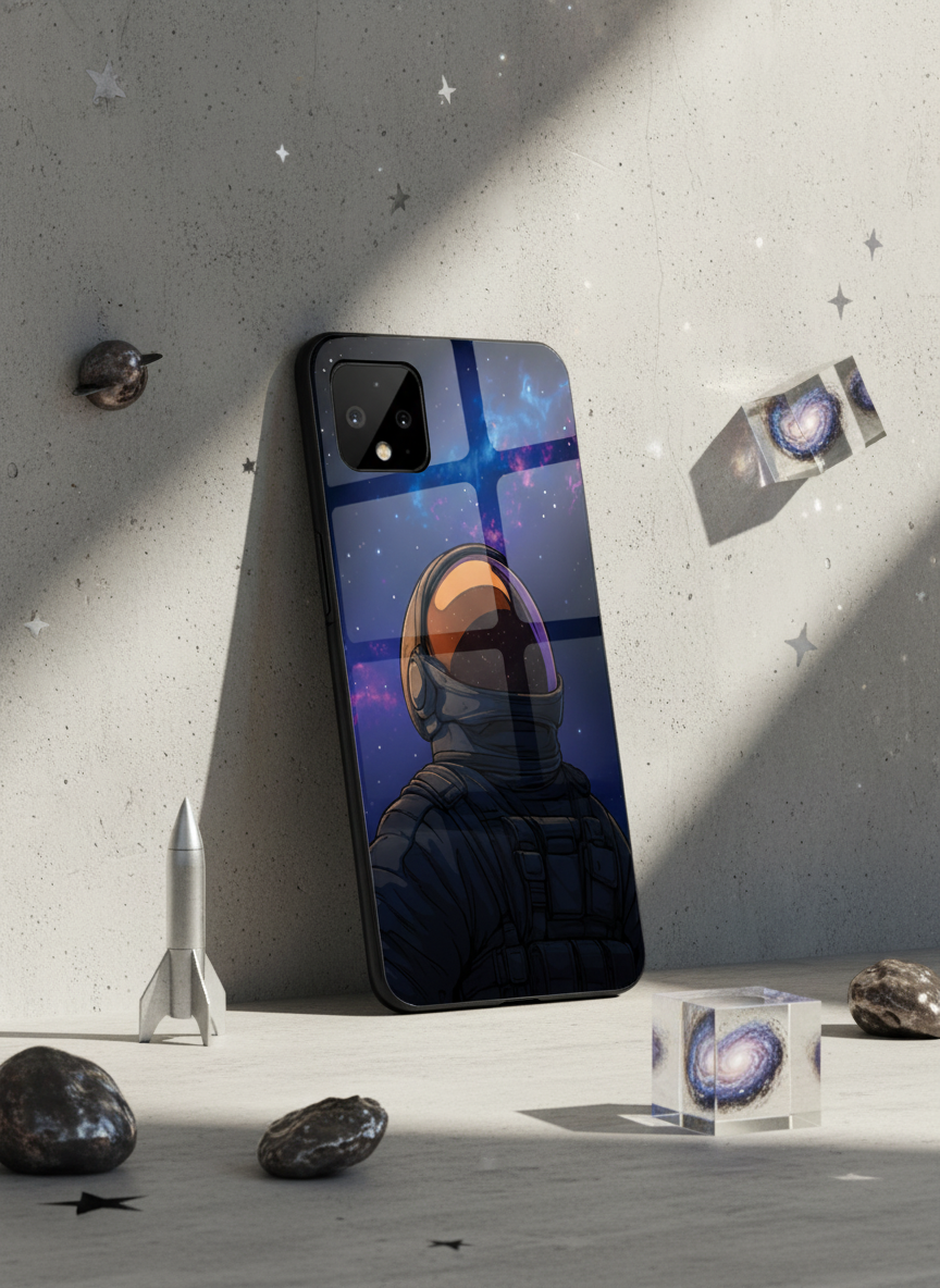 Stellar Void Premium Glass Back Cover For Google Pixel 7,8,9,10 Series