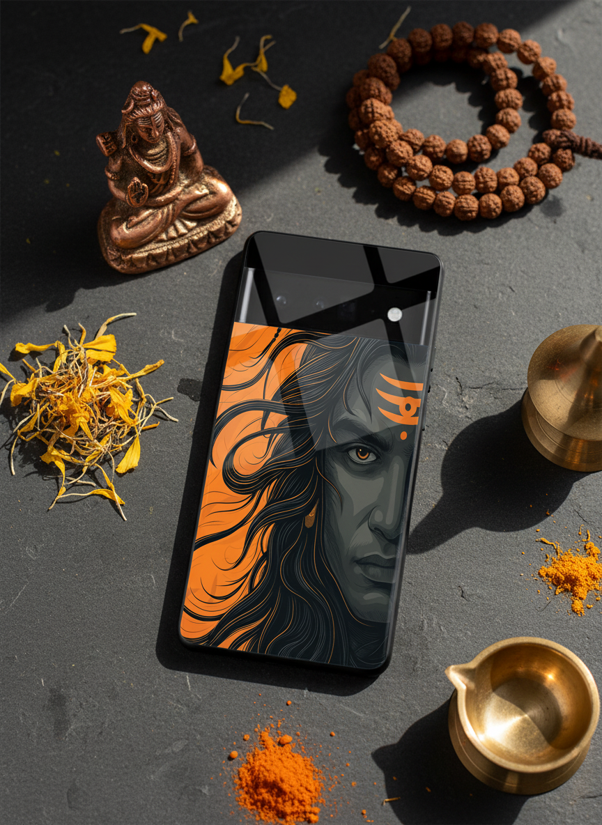 Aghora Premium Glass Back Cover For Google Pixel 7,8,9,10 Series