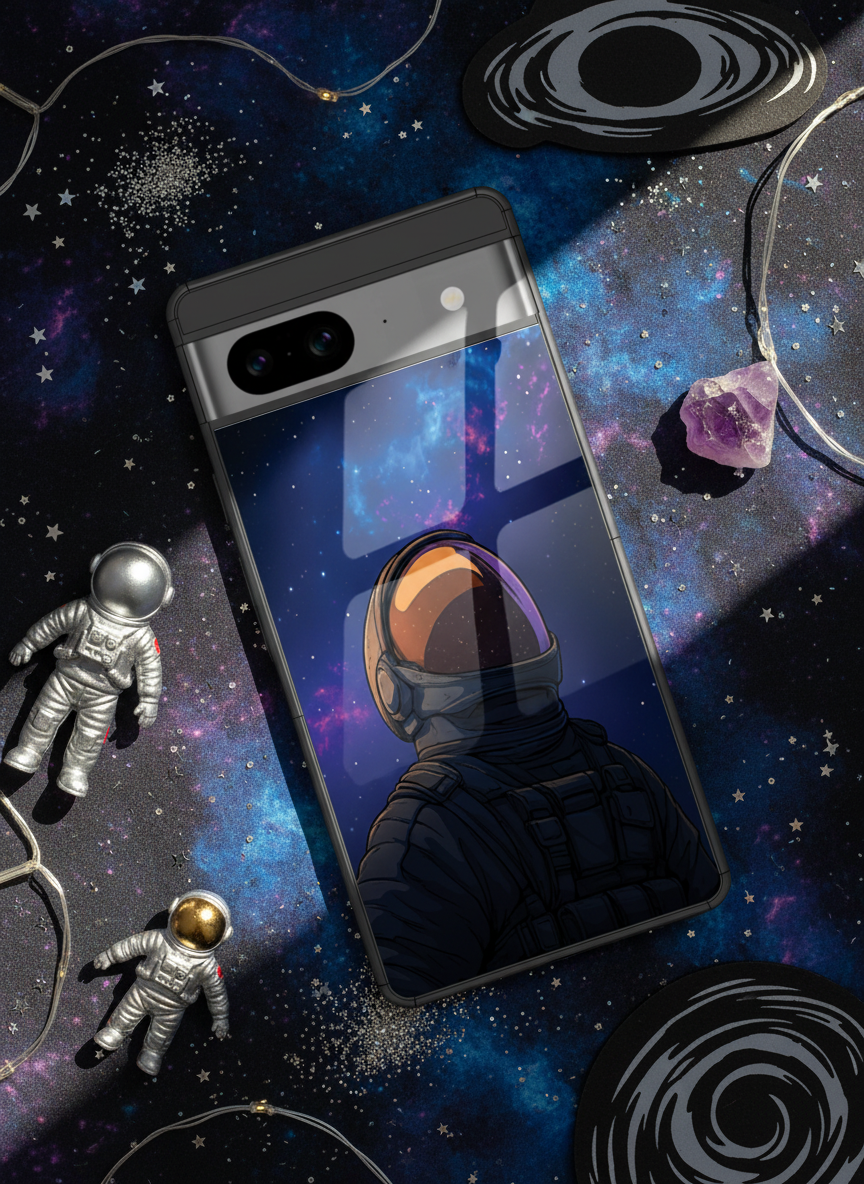 Stellar Void Premium Glass Back Cover For Google Pixel 7,8,9,10 Series