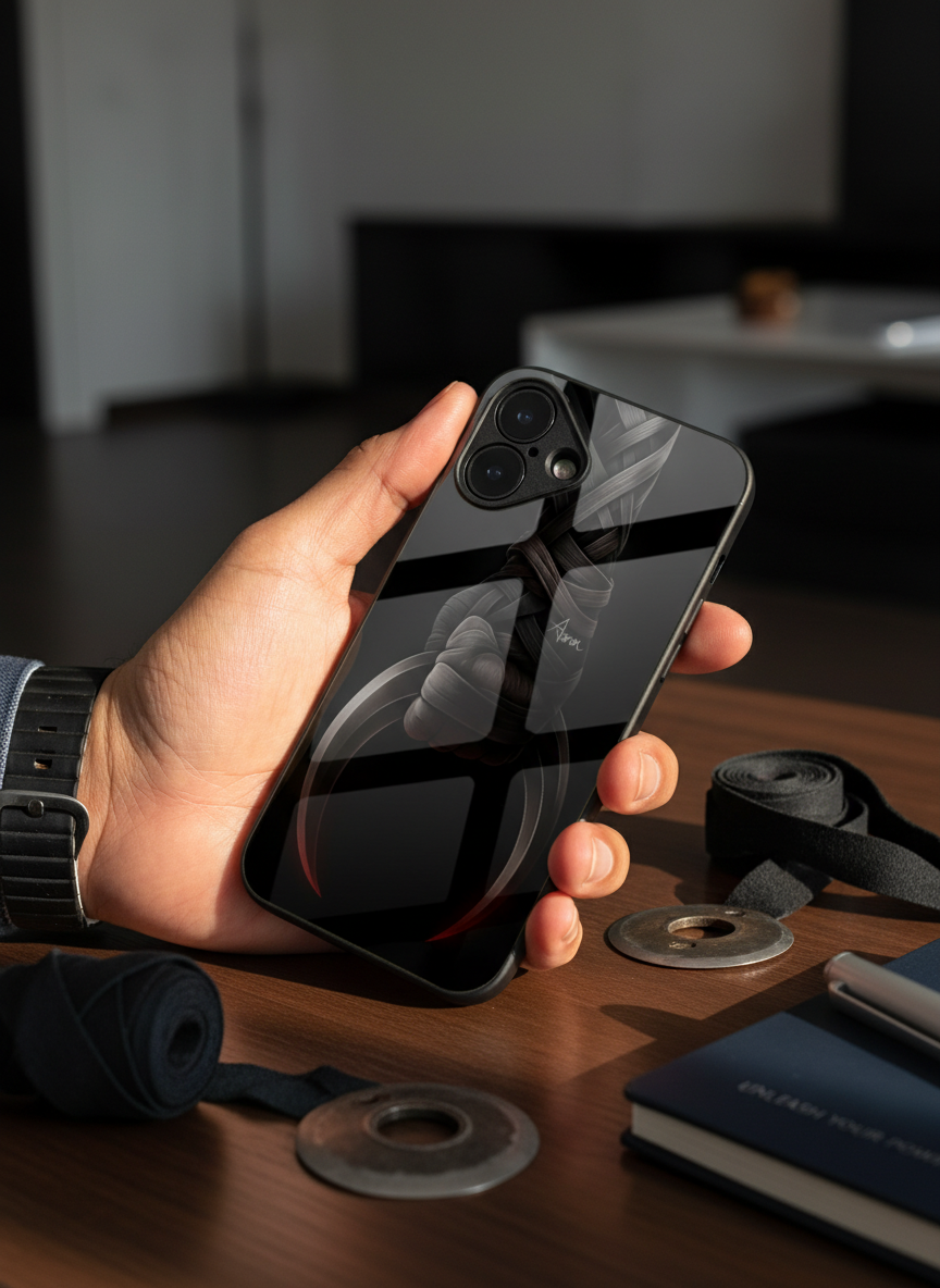 Shadowfang Premium Glass Back Cover For iPhone 11-17 Models