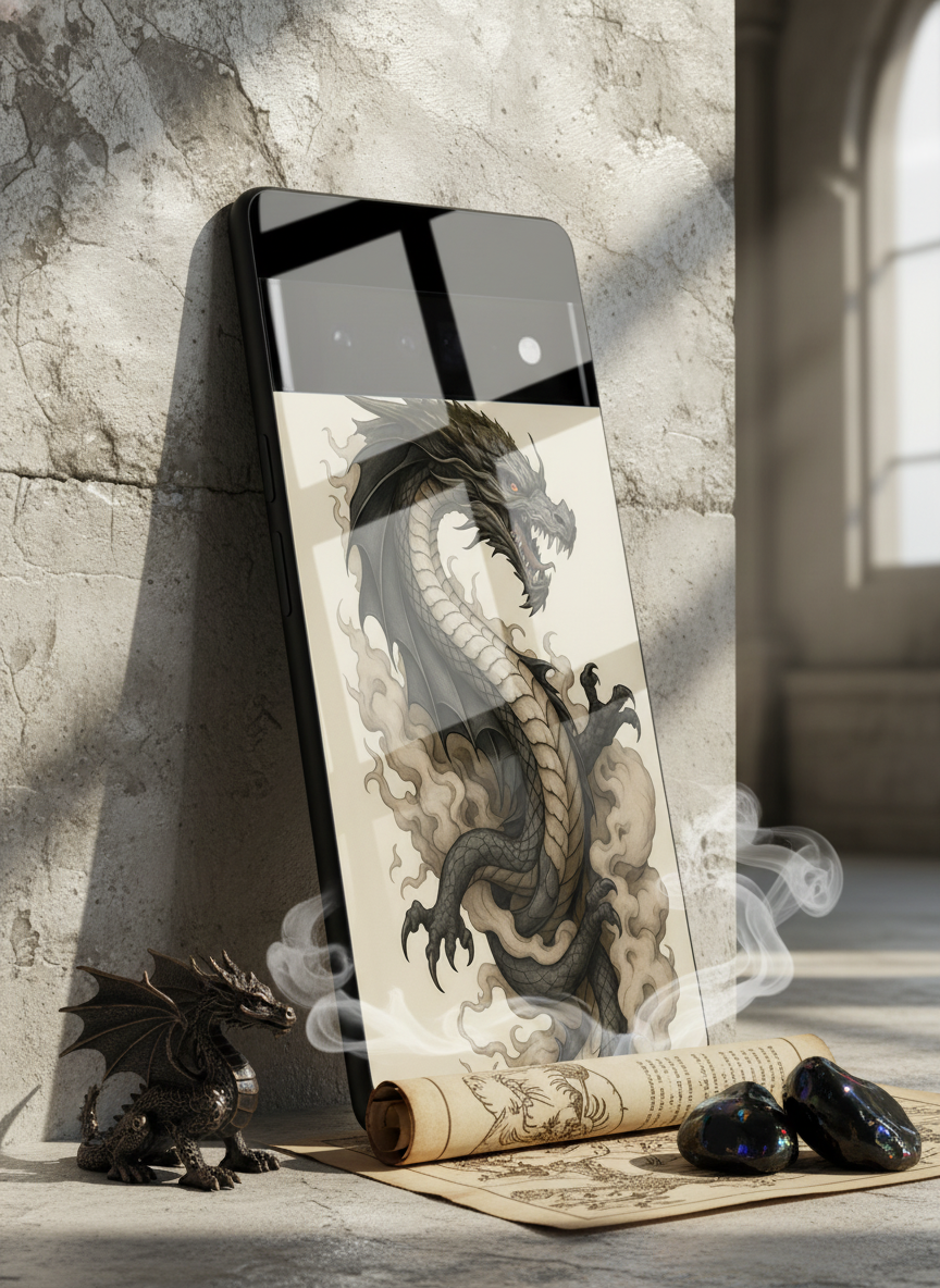 Dragon Premium Glass Back Cover For Google Pixel 7,8,9,10 Series