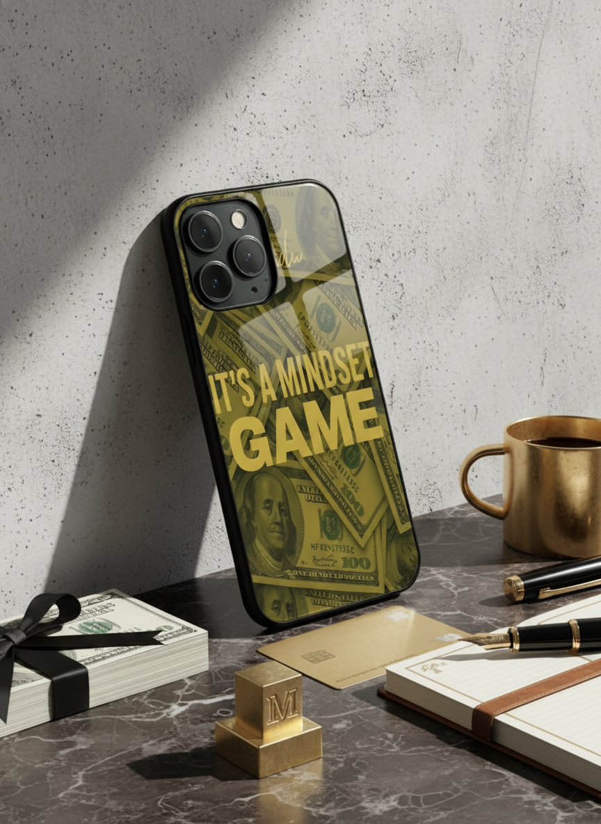 Money Mindset Premium Glass Back Cover For iPhone 11-17 Models