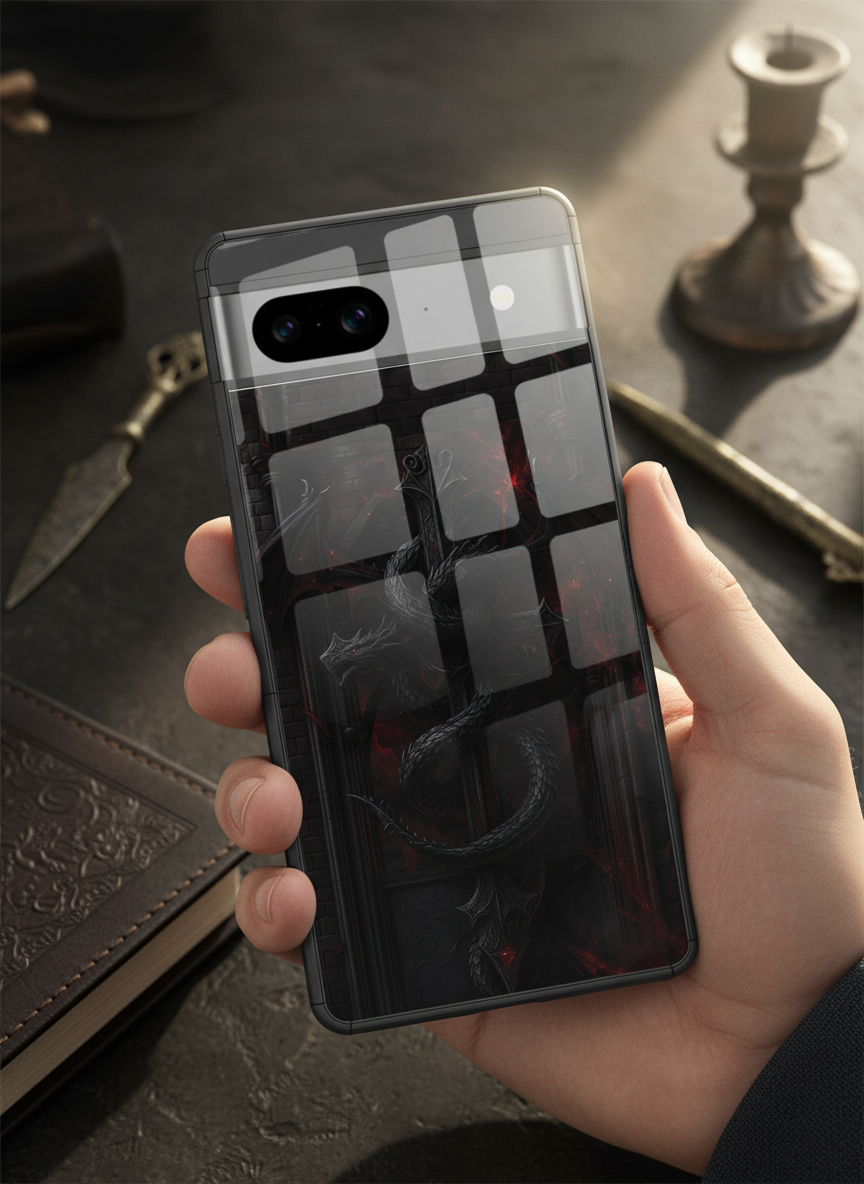 Drakonis Premium Glass Back Cover For Google Pixel 7,8,9,10 Series