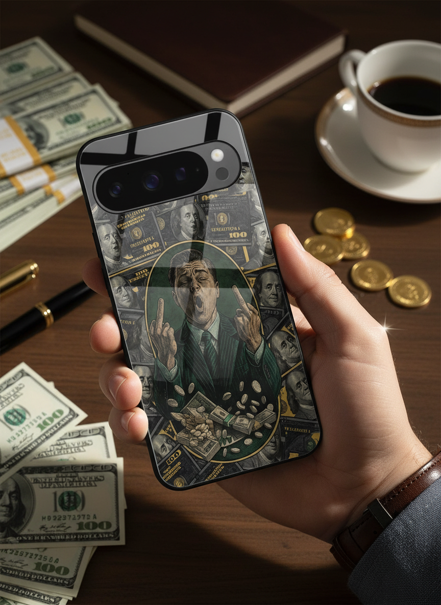 Cash Over Class Premium Glass Back Cover For Google Pixel 7,8,9,10 Series