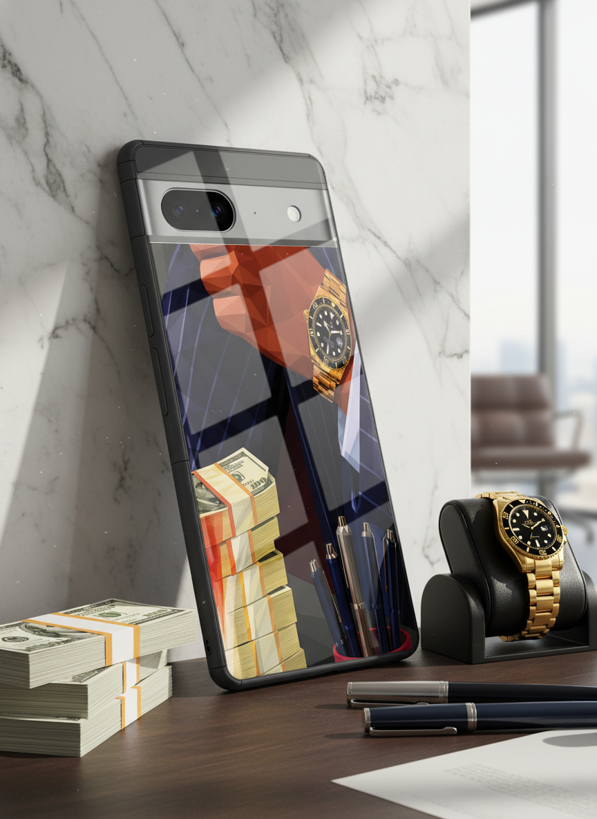 Cash Empire Premium Glass Back Cover For Google Pixel 7,8,9,10 Series