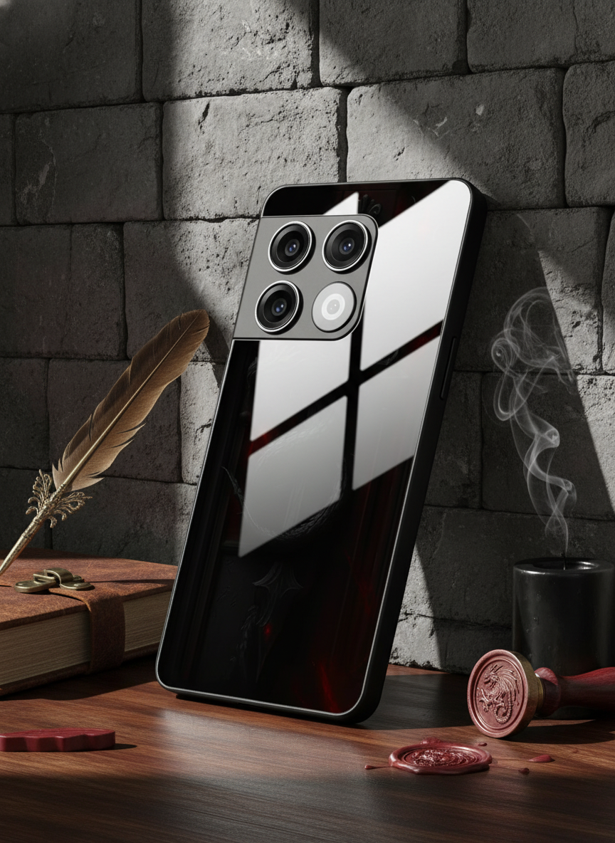 Drakonis Premium Glass Back Cover For One Plus 13, 12, 11, 10, Nord Series
