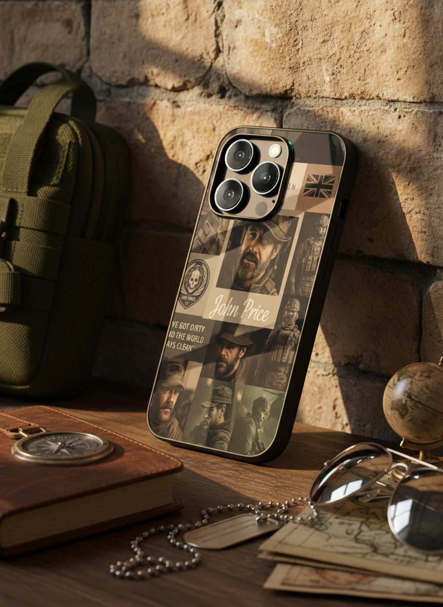 Captain’s Creed Premium Glass Back Cover For iPhone 11-17 Models