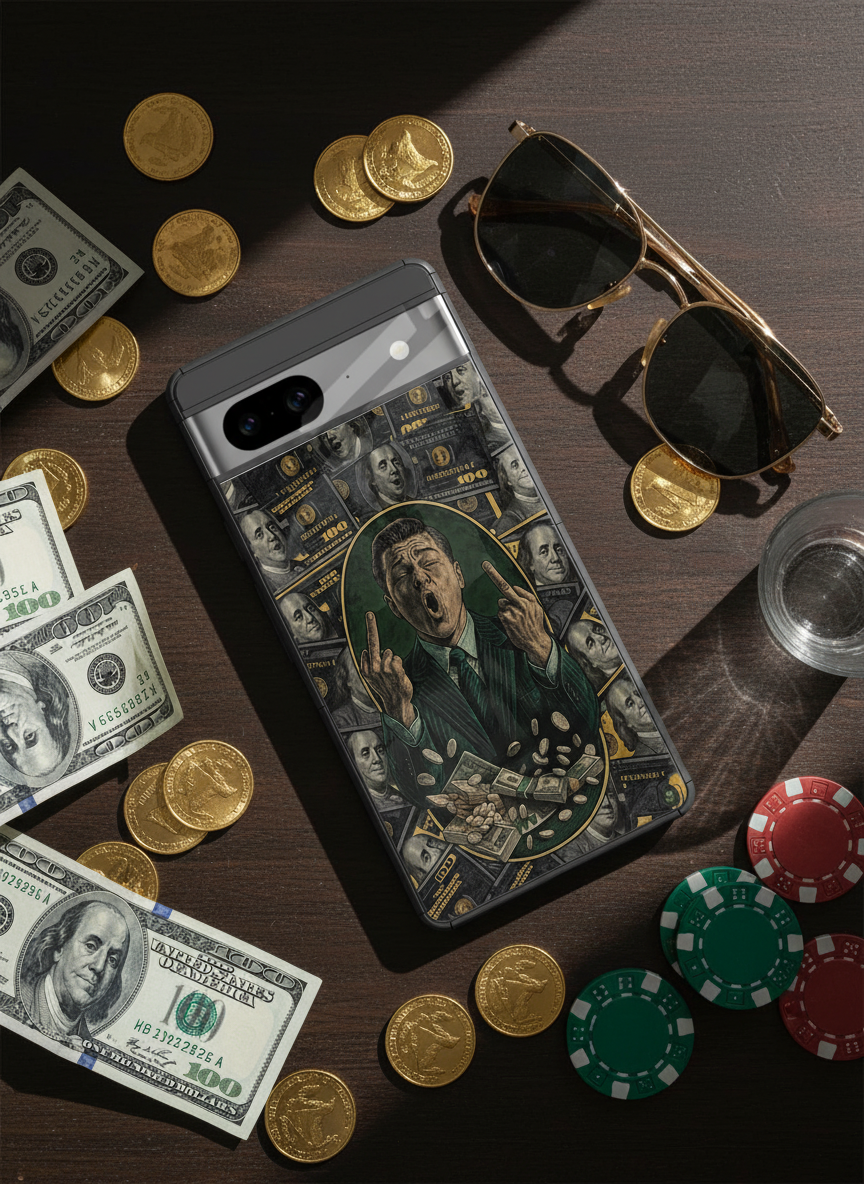 Cash Over Class Premium Glass Back Cover For Google Pixel 7,8,9,10 Series
