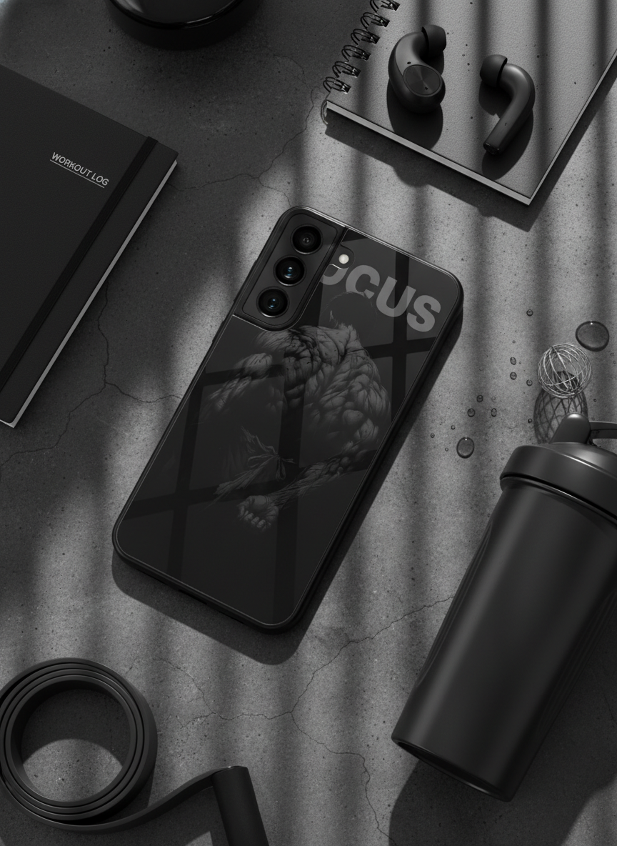 Focus Premium Glass Back Cover For Galaxy S, A, M & F Series