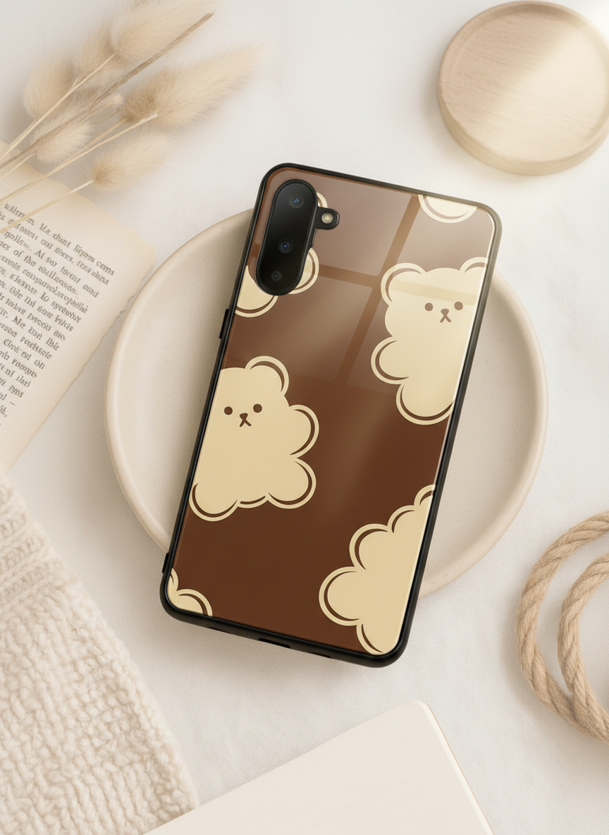 Teddy Overload Premium Glass Back Cover For Galaxy S, A, M & F Series