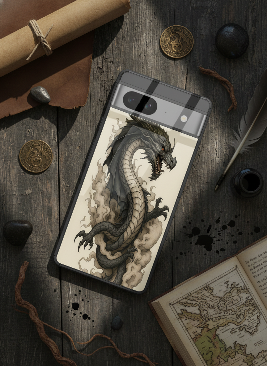 Dragon Premium Glass Back Cover For Google Pixel 7,8,9,10 Series