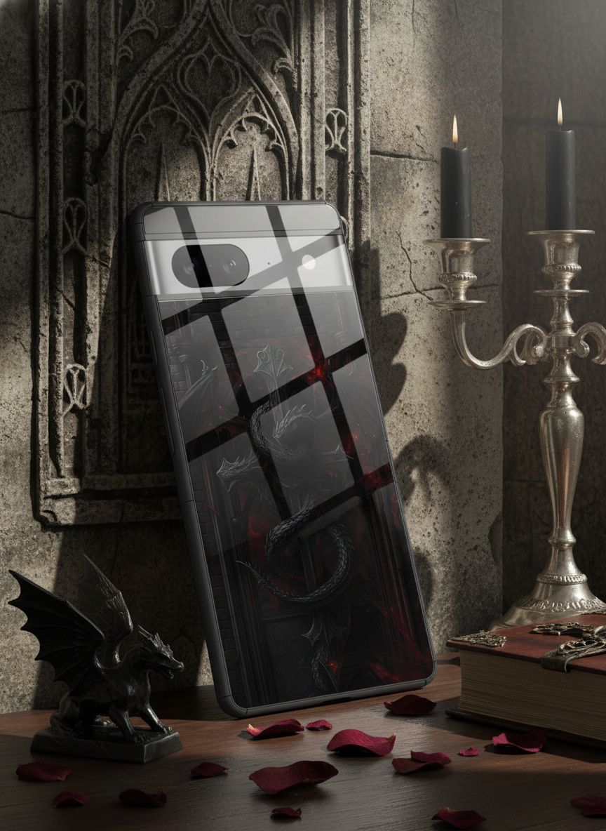 Drakonis Premium Glass Back Cover For Google Pixel 7,8,9,10 Series