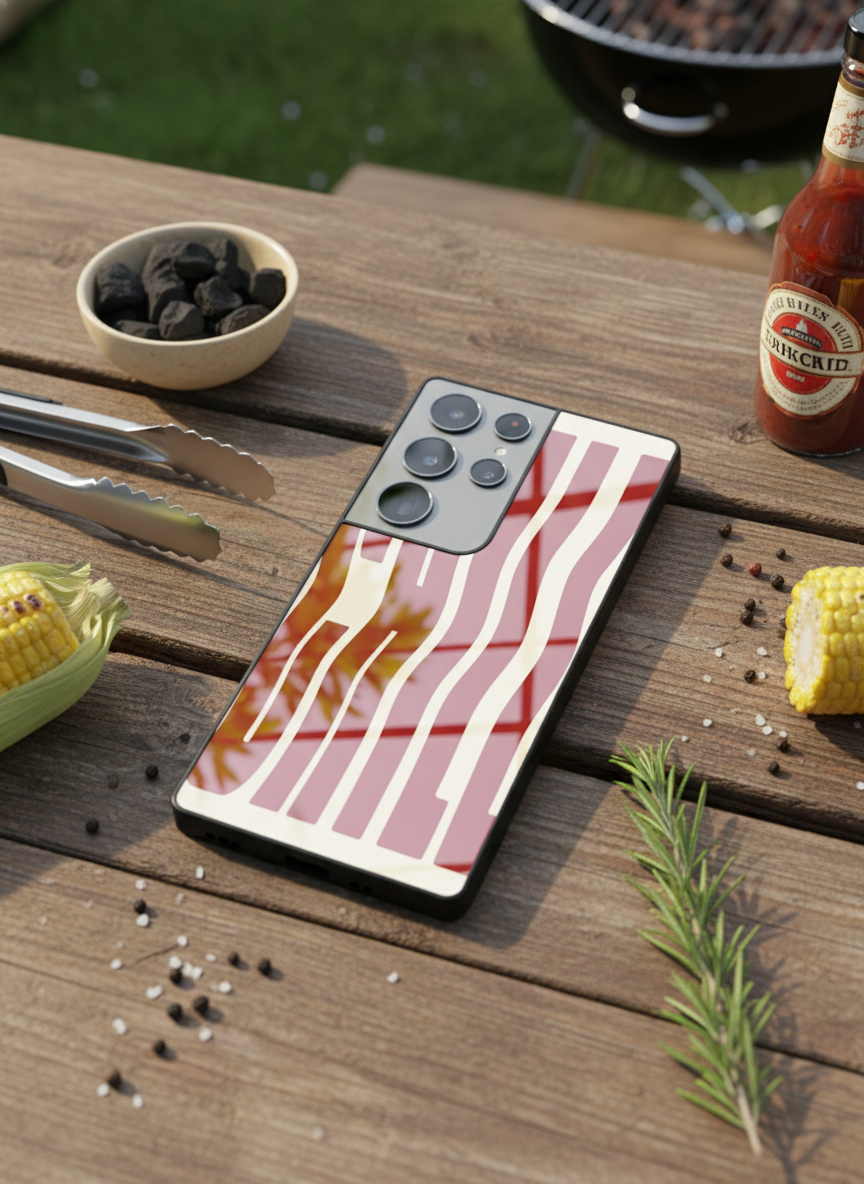 Stay Chill Premium Glass Back Cover For Galaxy S, A, M & F Series