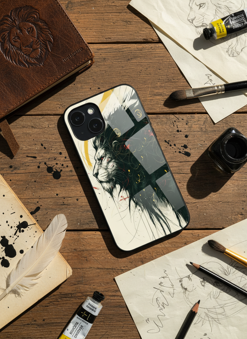 Roar Within Premium Glass Back Cover For iPhone 11-17 Models