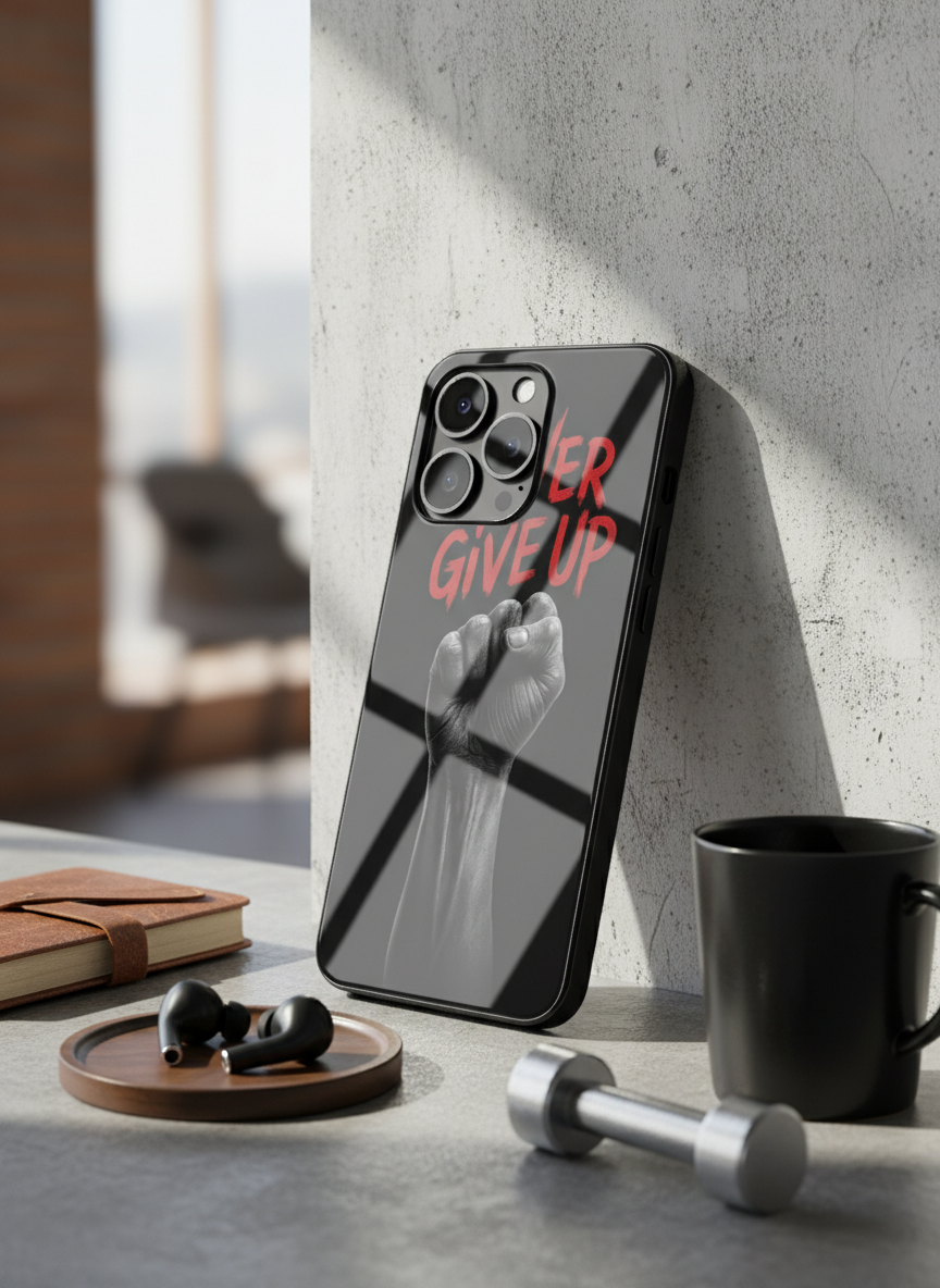 Iron Will Premium Glass Back Cover For iPhone 11-17 Models