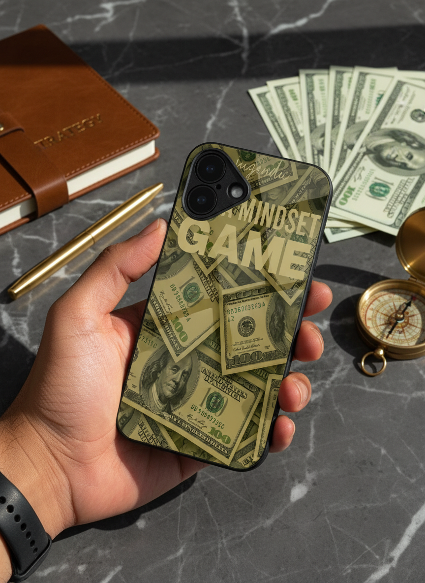Money Mindset Premium Glass Back Cover For iPhone 11-17 Models