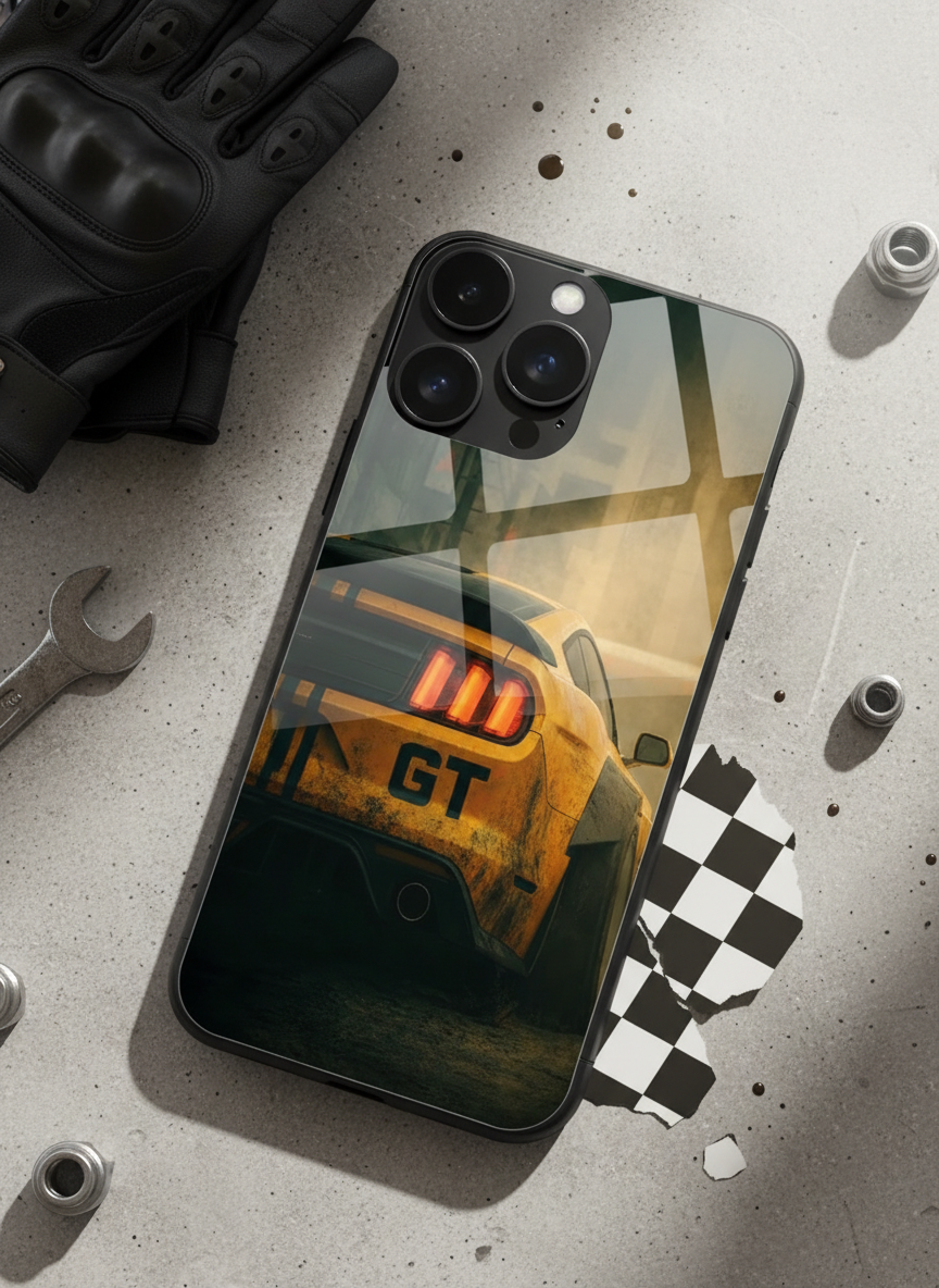 Road Kings Premium Glass Back Cover For iPhone 11-17 Models