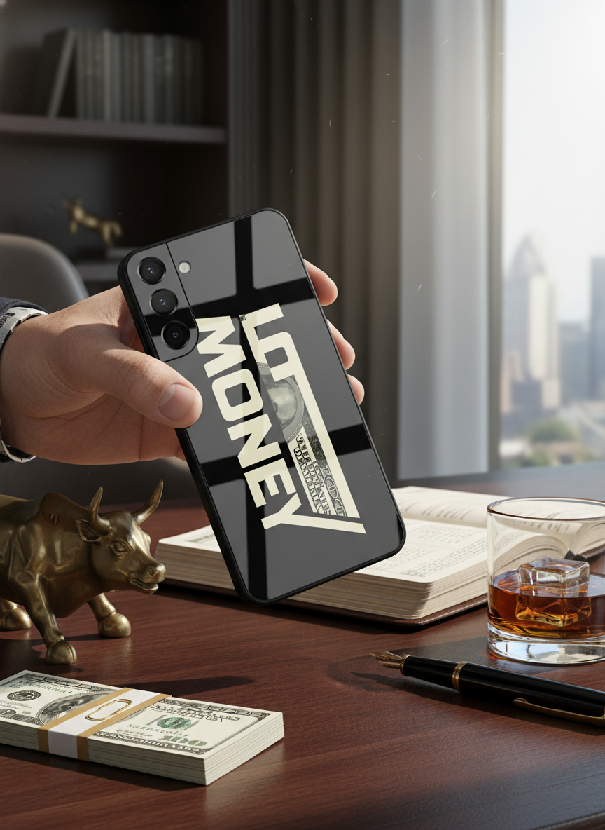 RichVibe Premium Glass Back Cover For Galaxy S, A, M & F Series