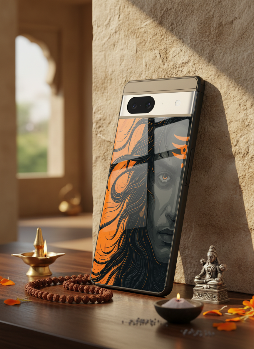 Aghora Premium Glass Back Cover For Google Pixel 7,8,9,10 Series