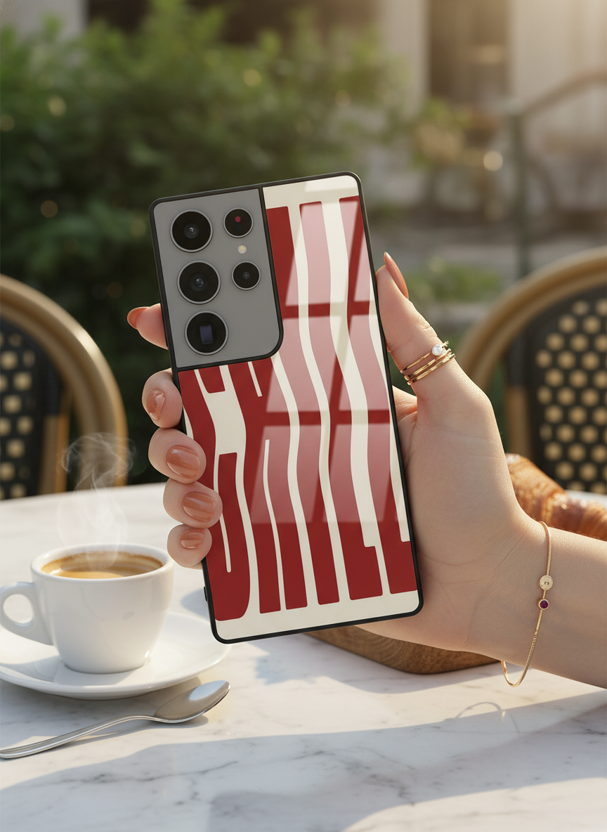 Stay Chill Premium Glass Back Cover For Galaxy S, A, M & F Series