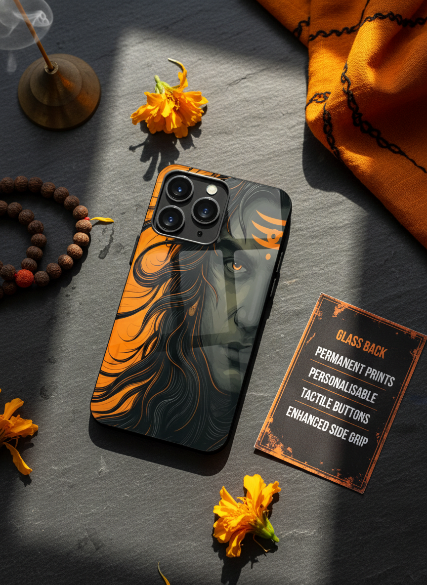 Aghora Premium Glass Back Cover For iPhone 11-17 Models