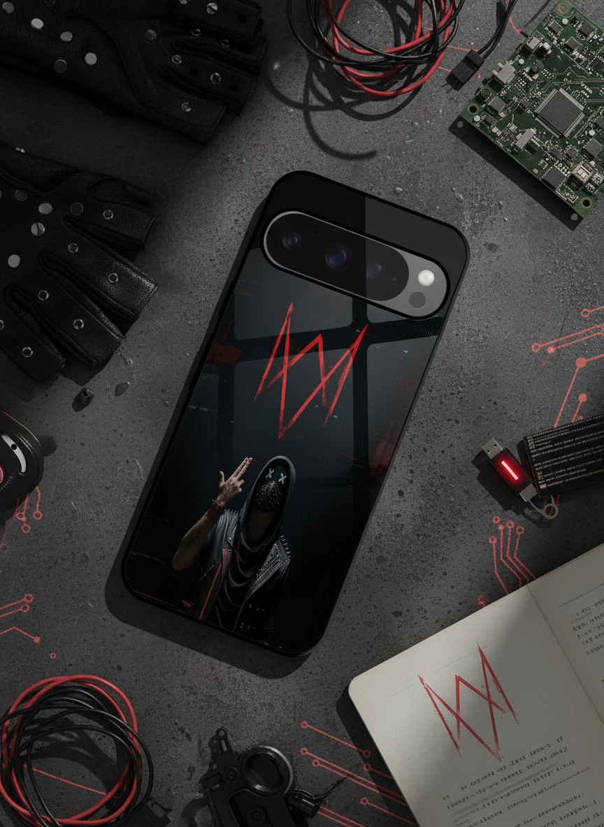 Symbol Premium Glass Back Cover For Google Pixel 7,8,9,10 Series