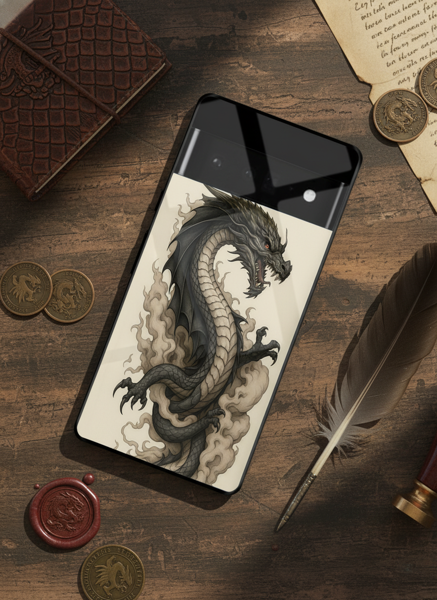 Dragon Premium Glass Back Cover For Google Pixel 7,8,9,10 Series
