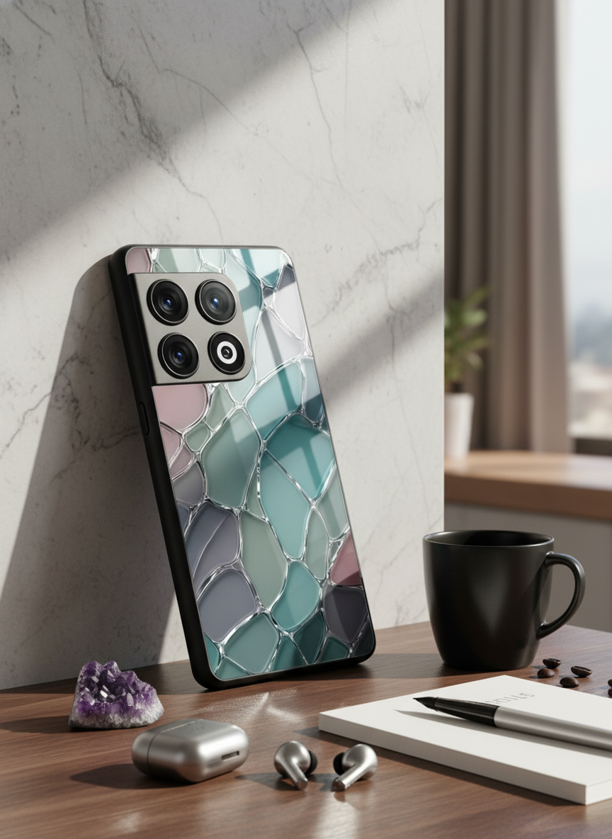 Ocean Glaze Glass Back Cover For One Plus 13, 12, 11, 10, Nord Series