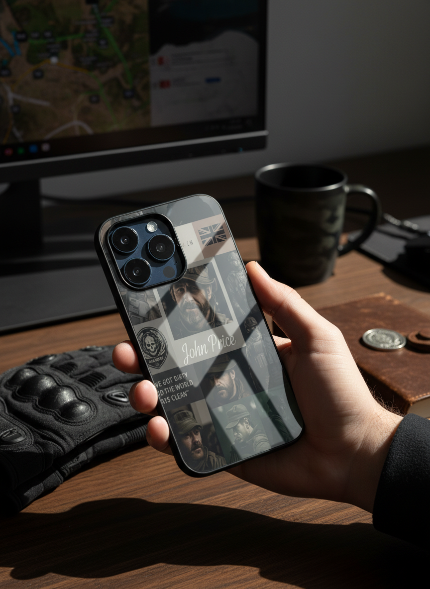 Captain’s Creed Premium Glass Back Cover For iPhone 11-17 Models
